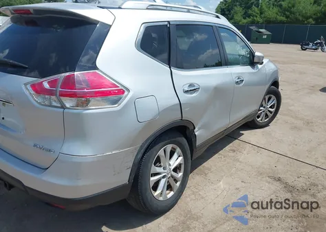 2015 Nissan Rogue Sv z USA, uszkodzony, nr VIN KNMAT2MV3FP542965